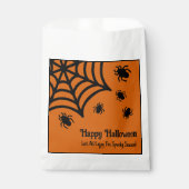 Gepersonaliseerde Spiderweb Halloween Bedankzakje (Voorkant)