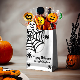 Gepersonaliseerde Spiderweb Halloween Medium Cadeauzakje