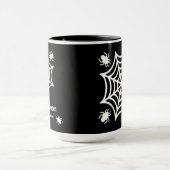 Gepersonaliseerde Spiderweb Halloween Mok (Midden)