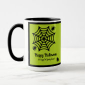 Gepersonaliseerde Spiderweb Halloween Mok (Links)