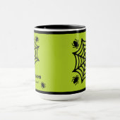 Gepersonaliseerde Spiderweb Halloween Mok (Midden)