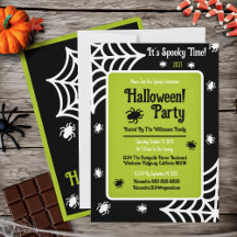 Gepersonaliseerde Spiderweb Halloween Party
