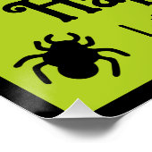 Gepersonaliseerde Spiderweb Halloween Perfect Poster (Hoek)