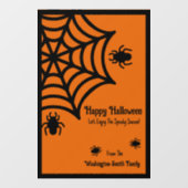 Gepersonaliseerde Spiderweb Halloween Raamsticker (Vel)