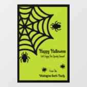 Gepersonaliseerde Spiderweb Halloween Raamsticker (Vel)
