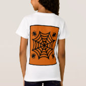 Gepersonaliseerde Spiderweb Halloween T-shirt (Achterkant)