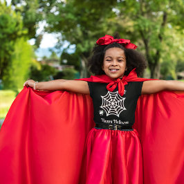 Gepersonaliseerde Spiderweb Halloween T-shirt