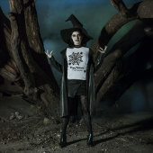 Gepersonaliseerde Spiderweb Halloween T-shirt