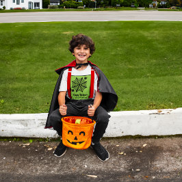 Gepersonaliseerde Spiderweb Halloween T-shirt