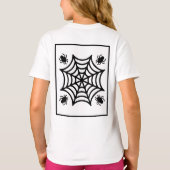 Gepersonaliseerde Spiderweb Halloween T-shirt (Achterkant)