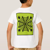 Gepersonaliseerde Spiderweb Halloween T-shirt (Achterkant)
