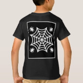 Gepersonaliseerde Spiderweb Halloween T-shirt (Achterkant)