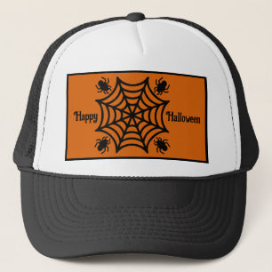 Gepersonaliseerde Spiderweb Halloween Trucker Pet