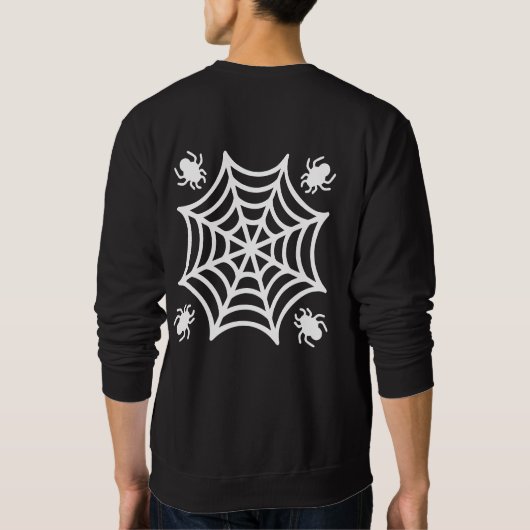 Gepersonaliseerde Spiderweb Halloween Trui (Achterkant)