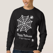 Gepersonaliseerde Spiderweb Halloween Trui (Voorkant)