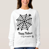 Gepersonaliseerde Spiderweb Halloween Trui (Voorkant)
