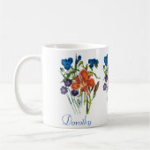 Gepersonaliseerde spiderwort en Daylily Koffiemok (Links)