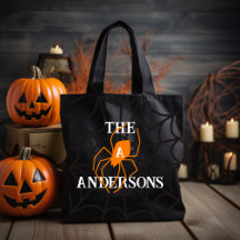 Gepersonaliseerde spinnenweb met familienaam