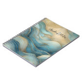 Gepersonaliseerde spiraal Notitieboek Abstracte oc (Linkerzijde)