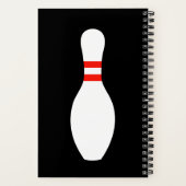 Gepersonaliseerde spiraal notitieboek met bowling  (Achterkant)