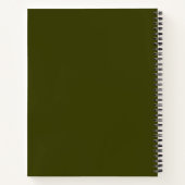 Gepersonaliseerde spiraalnotitieboek met aardbeien notitieboek (Achterkant)