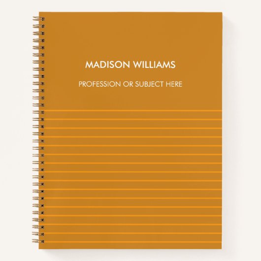 Gepersonaliseerde Spiral Notitieboek met aangepast (Voorkant)