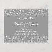 Gepersonaliseerde Spiral Swirls Save the Date Aankondigingskaart (Voorkant)