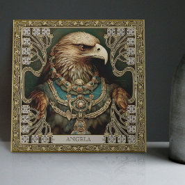 Gepersonaliseerde Spirit Eagle Tribal Altarpiece Tegeltje
