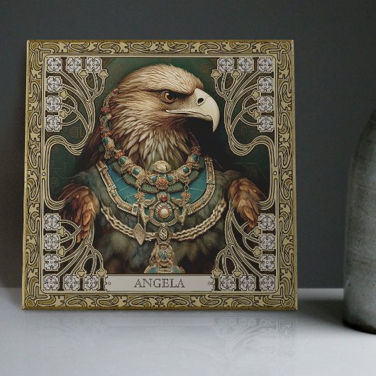 Gepersonaliseerde Spirit Eagle Tribal Altarpiece Tegeltje