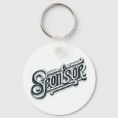 Gepersonaliseerde Sponsor geschenk keepsake sleute Sleutelhanger (Voorkant)