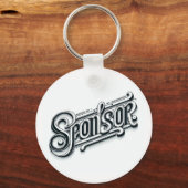 Gepersonaliseerde Sponsor geschenk keepsake sleute Sleutelhanger (Voorkant)