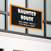 Gepersonaliseerde spookhuis banner (Buitenkant Gebouw)