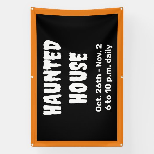 Gepersonaliseerde spookhuis banner (Verticaal)