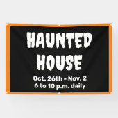 Gepersonaliseerde spookhuis banner (Horizontaal)