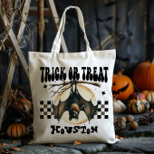 Gepersonaliseerde Spooky Bat Trick or treat Snoep Tote Bag