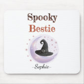Gepersonaliseerde Spooky Bestie Mousepad Muismat (Voorkant)