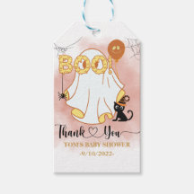 Gepersonaliseerde Spooky Boo Baby shower Gift Labe