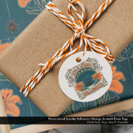 Gepersonaliseerde Spooky Halloween  artwork Bedankjes Labels