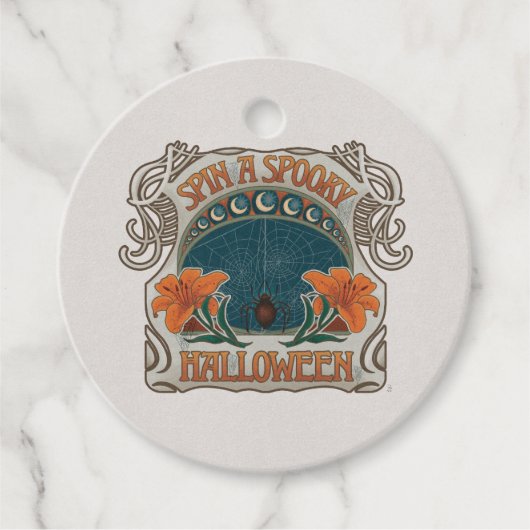 Gepersonaliseerde Spooky Halloween artwork Bedankjes Labels (Voorkant)