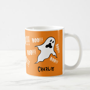Gepersonaliseerde Spooky Halloween Ghosts Coffee M Koffiemok
