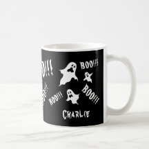Gepersonaliseerde Spooky Halloween Ghosts Coffee M