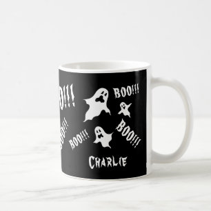 Gepersonaliseerde Spooky Halloween Ghosts Coffee M Koffiemok