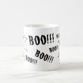 Gepersonaliseerde Spooky Halloween Ghosts Coffee M Koffiemok (Center)