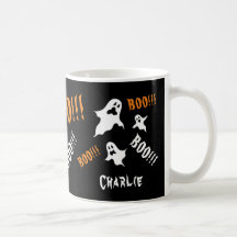Gepersonaliseerde Spooky Halloween Ghosts Coffee M