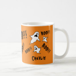 Gepersonaliseerde Spooky Halloween Ghosts Coffee M Koffiemok