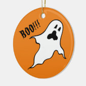 Gepersonaliseerde Spooky Halloween Ghosts Tree Orn Keramisch Ornament (Links)