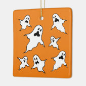 Gepersonaliseerde Spooky Halloween Ghosts Tree Orn Keramisch Ornament (Links)