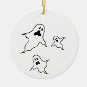 Gepersonaliseerde Spooky Halloween Ghosts Tree Orn Keramisch Ornament (Voorkant)