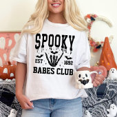 Gepersonaliseerde Spooky Halloween Groep College P T-shirt