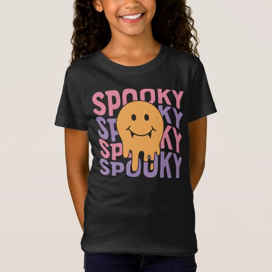 Gepersonaliseerde Spooky Halloween T-shirt (Voorkant)